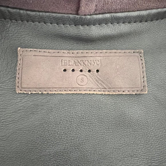 Blank NYC Whatever It Takes Drape Front Jacket Long Sleeve Gray Size S - Picture 8 of 10